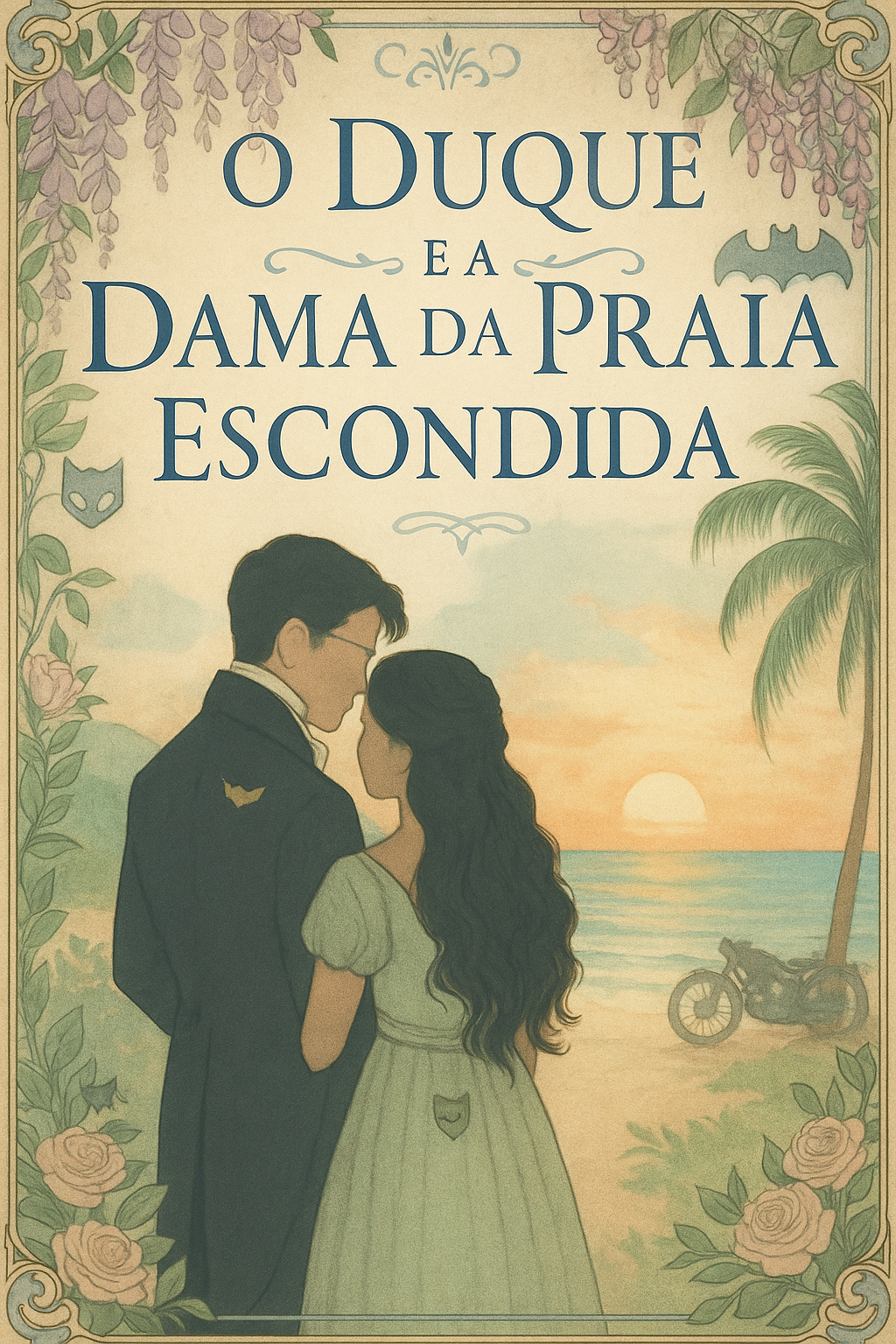 Capa do E-book 'O Duque e a Dama da Praia Escondida'